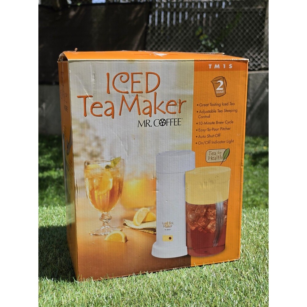 Mr. Coffee Iced Tea Maker Model TM1S with Yellow Lid New Open Box